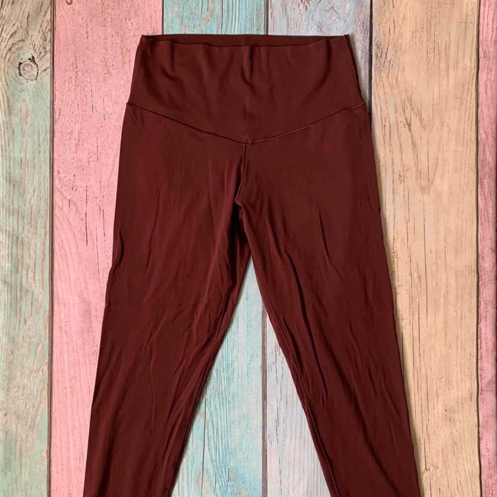 aerie High-Rise Wine-Colored Leggings - Picture 2 of 6